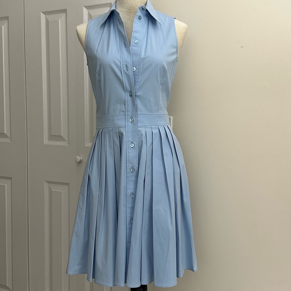 Michael Kors Bby Blue Sleeveless Shirt dress